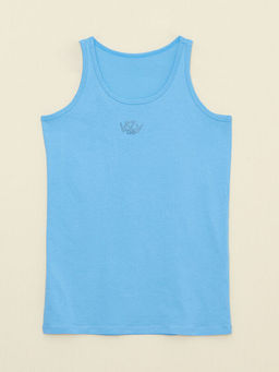 Bisiklet Yaka Bask?l? Pamuklu Erkek ?ocuk Atlet 2li - Waikiki фото 3