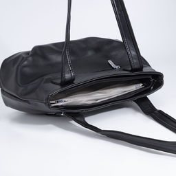 Сумка-тоут на молнии, цвет чёрный - Simaland фото 5