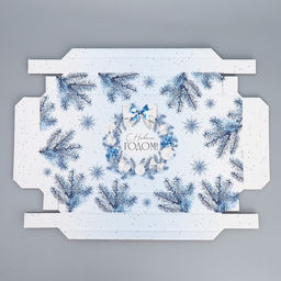 Коробка складная Новогодний венок, 25.5 15 4 см - Дарите счастье фото 7