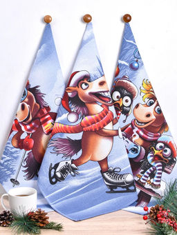 Полотенце вафельное "Чудеса" р.45*60