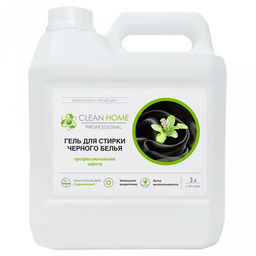 Гель для стирки черного белья сохраняющий цвет 3л, 17х11,5х22см, "Clean Home" (Россия)