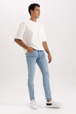 Джинсовые брюки скинни Carlo очень узкого кроя с нормальной талией и очень узкими штанинами - Defacto фото 3