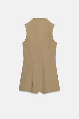 MONO CORTO CREMALLERA / Khaki oscuro - Zara фото 7