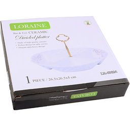 60024 Менажница 4 отдел., 27 см, фарфор LR (х12) - Mayer&boch фото 3