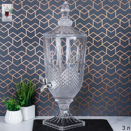 Лимонадник для напитков с краном 3 л / 93600 /уп 6/Диспенсер - ГалеонТрейд фото 2