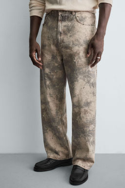 ABSTRACT PRINT BAGGY FIT TROUSERS - Zara фото 4