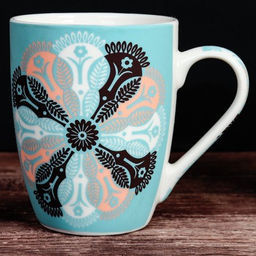 Кружка 400 мл Орнамент / D619 /уп 12/72/ - ГалеонТрейд фото 3