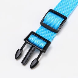 Ошейник с подсветкой, зарядка от USB, размер XL, ОШ 42-56 см, 3 режима, голубой - Пижон фото 5