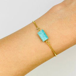 Браслет регулируемый с камнем Амазонит - Радуга самоцветов фото 2