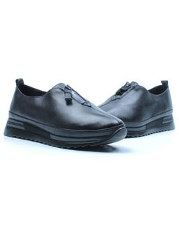 03-5019 BLACK Полуботинки женские (натуральная кожа)
