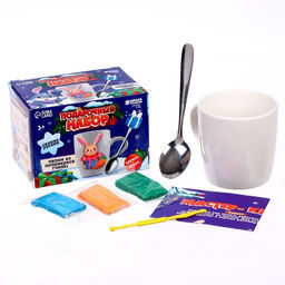 Набор для декора кружки и ложки полимерной глиной Зайка и подарок - Школа талантов фото 9