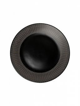 Тарелка сервировочная D26,5 черный керамика - Lucky фото 3