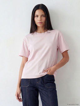 Bisiklet Yaka Oversize Kad?n Ti??rt
