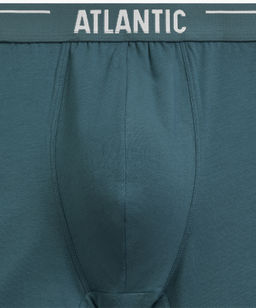 ATLANTIC 5SMH-004 Трусы шорты Solid - набор (5 шт.) морской + бирюзово-зеленый + черный + серый меланж + темно-голубой  фото 4