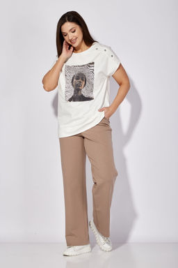 Костюм ТАиЕР 1283 белый,бежевый  фото 6