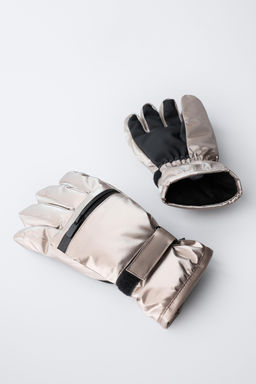 GUANTES ENGOMADOS WINDPROOF SKI COLLECTION / Plata - Zara фото 2