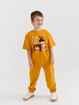 Джоггеры облегченные Горчица с карманами - Bungly фото 5