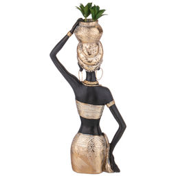 ФИГУРКА ДЕКОРАТИВНАЯ АФРИКАНКА 19,5*10,5*39,3 СМ - Lefard фото 3