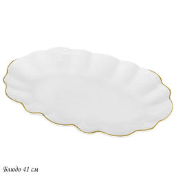 226-189 Блюдо 41см MARIA GOLD в под.уп.(х8)Фарфор - Lenardi фото 2