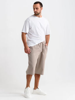 Бриджи Оптима Льняные из хлопка с льном мокко фото 16