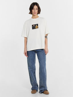 Футболка женская молочная с цитатой из фильма Ирония судьбы, или с легким паром! - Mark formelle фото 5