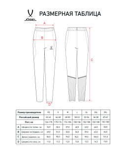 Брюки тренировочные без карманов JOGEL PREMIER PerFormDRY Training Pants, темно-синий  фото 9
