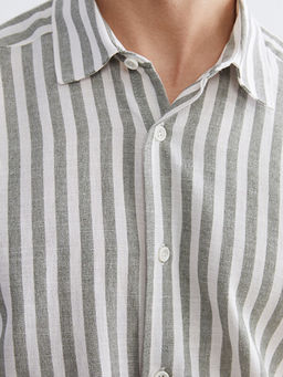 Regular Fit ?izgili Erkek G?mlek