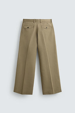 PANTAL?N WIDE FIT PLIEGUES / Beige - Zara фото 8