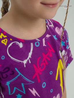 Костюм Актив граффити слива-фиолет - Sovalina фото 29