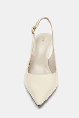 ZAPATO DESTALONADO RELIEVE / Blanco Crudo - Zara фото 6