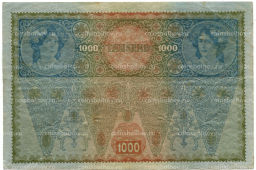 1000 крон 1902 года Австрия  надпечатка