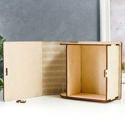 Деревянная шкатулка-книга «Балерина» 14×14 см