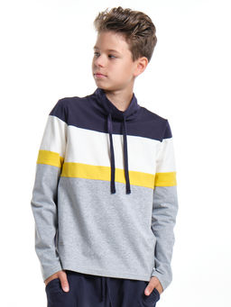 Джемпер (лонгслив) UD 7539 триколор - Mini maxi фото 5