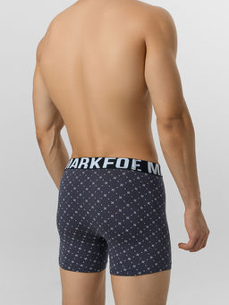 Цена за 2 штуки! Трусы боксеры мужские серые с узором - Mark formelle фото 3