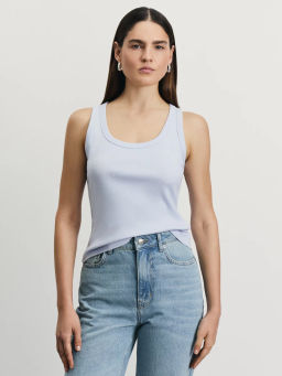 Майка из модала и хлопка со стразами / Zarina