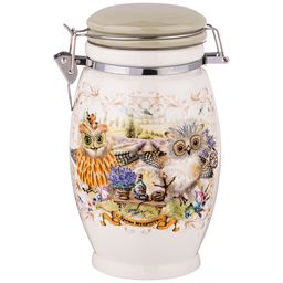 ЕМКОСТЬ ДЛЯ СЫПУЧИХ ПРОДУКТОВ ДЕРЕВО МУДРОСТИ 11,5*11,5 СМ. ВЫСОТА=20 СМ. / 1100 МЛ.