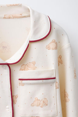 AGES 6-14 / PUPPY PRINT PYJAMAS - Zara фото 6