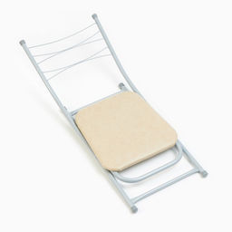 Стул для кухни складной «Венеция», цвет титан/бежевый