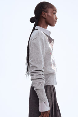 C?rdigan en punto jacquard - H&m фото 6