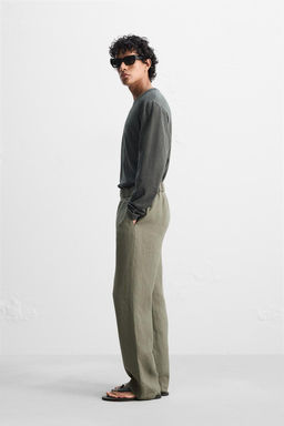 100% LINEN TROUSERS - Zara фото 8