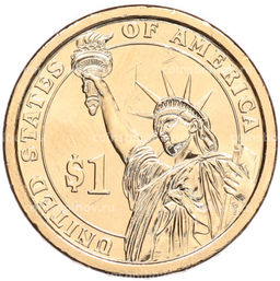 Монета 1 доллар 2012 года (Р) США 24-й президент США Гровер Кливленд