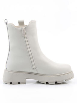 04-PAX24-2Z MILK Ботинки зимние женские (натуральная кожа, 100% шерсть)