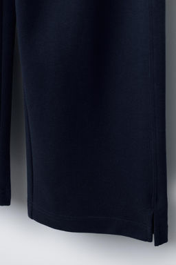 INTERLOCK WIDE-LEG TROUSERS - Zara фото 4