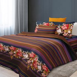 Пододеяльник на пуговицах 2-х спальный "Верона" 175х215см, бязь "Комфорт" 121г/м2, хлопок 100%, упаковка "классическая" ПВХ 28х41см, "Домашняя мода" (Россия)