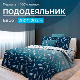 Пододеяльник Евро 200*220 см, перкаль (Нежный сон)