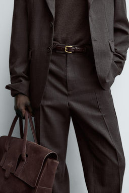 LIMITED EDITION WOOL SUIT TROUSERS - Zara фото 5