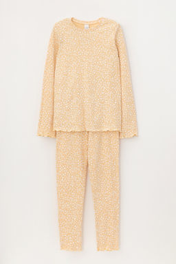CROCKID, Пижама. Цвет: светлая мимоза, цветочный узор