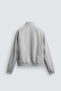 CHAQUETA T?CNICA CONTRASTES / Gris claro - Zara фото 8