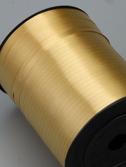 Лента для декора, подарков и шаров, золотой, 0.5 см × 500 м