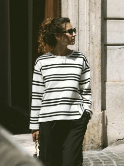 Лонгслив в полоску - Emka фото 2